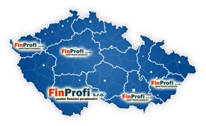 Mapa působnosti Finprofi s.r.o.